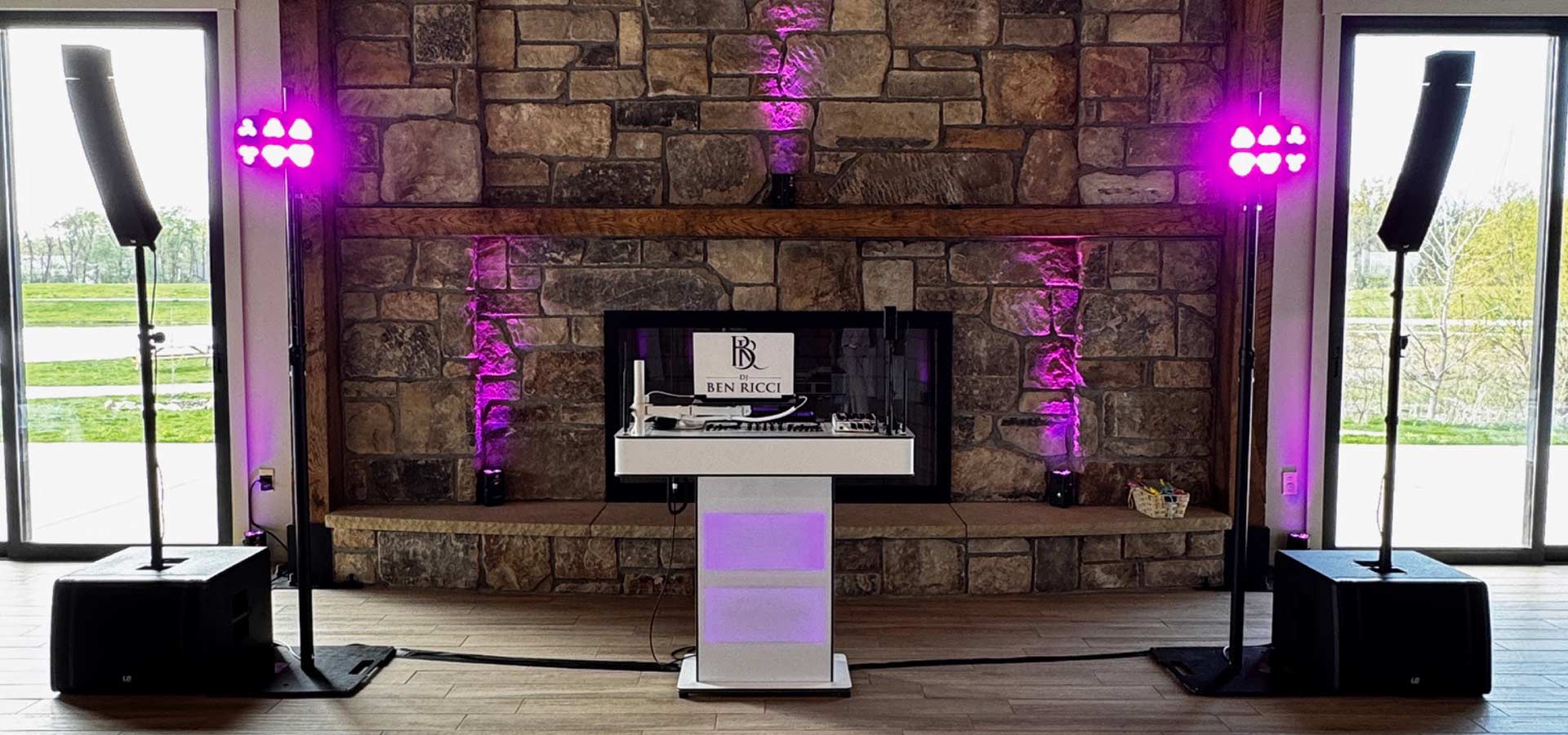 Ben Ricci DJs New High End White Console Front View
