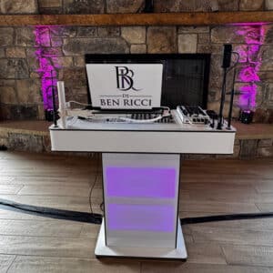 Ben Ricci DJs New High End White Console Front View